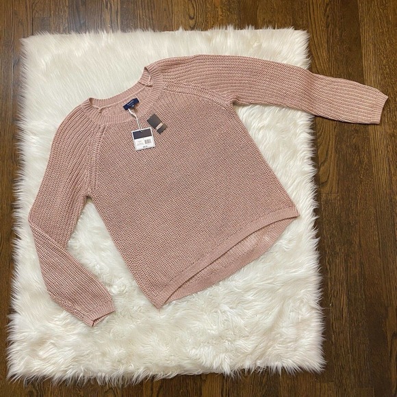 Kaari Blue Sweaters - NWT Kaari Blue Pink Open Knit Sweater Size Small
